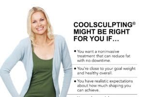 Infographic explaining if you are a candidate for CoolSculpting