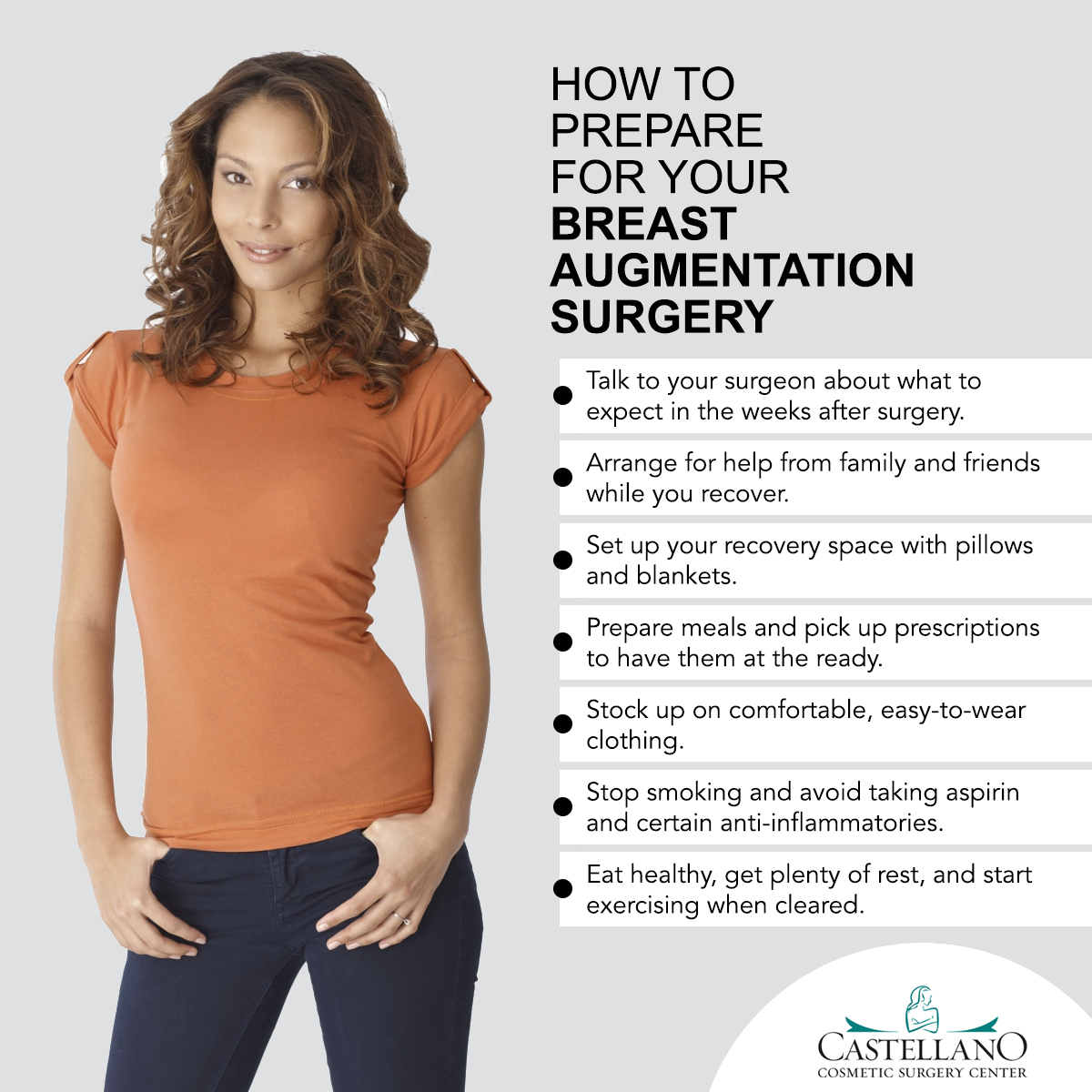 How to Prepare for Your Breast Augmentation Surgery [Infographic]